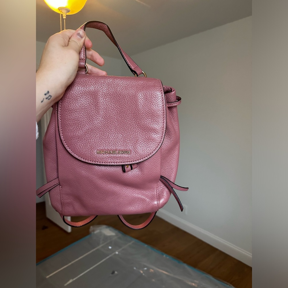 Dusty Pink Michael Kors Backpack